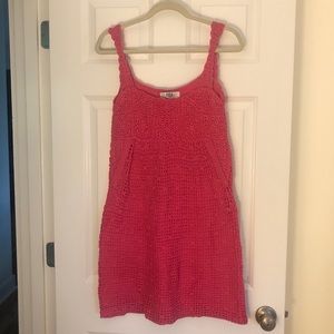 Tibi Pink Crochet Dress